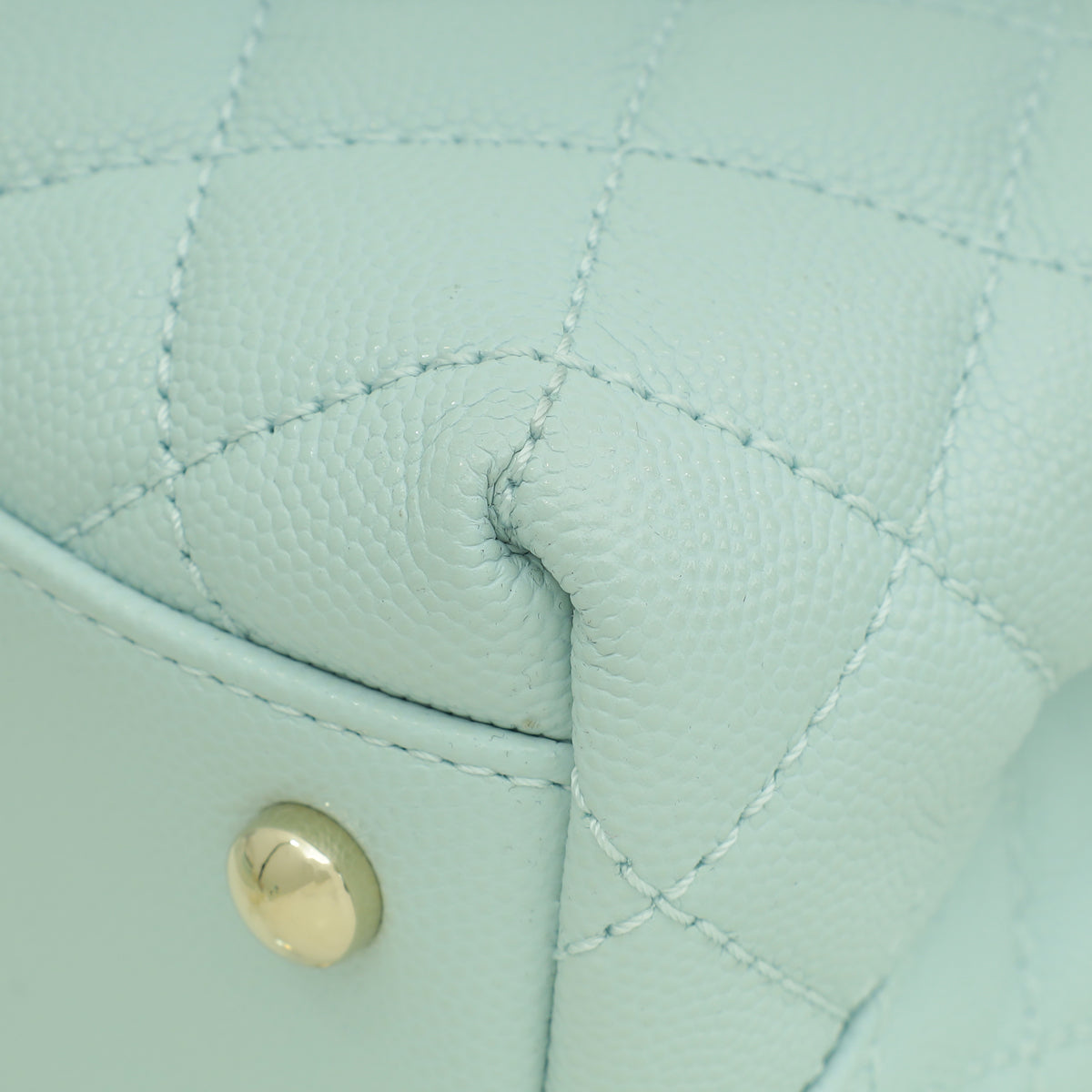 Chanel Light Blue Coco Handle Small Bag