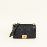 Chanel Black Le Boy Quilted Medium Flap Bag