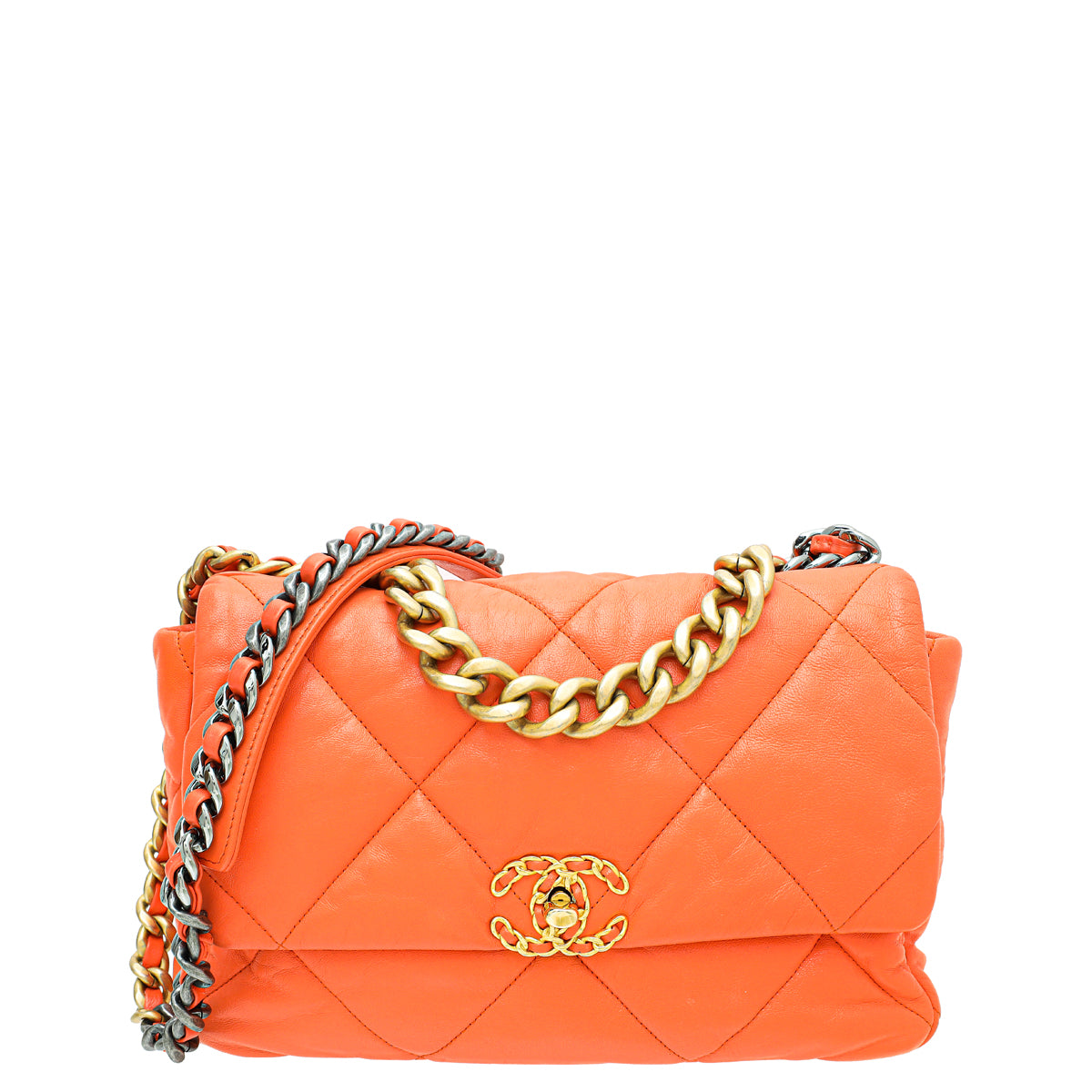 Chanel Matte Orange Crocodile Small Single Flap Bag with Gold  Lot 58383   Heritage Auctions