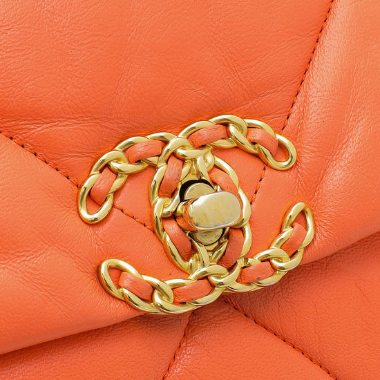 Chanel Chanel 19 Handbag AS1160 B07327 NL302 , Orange, One Size