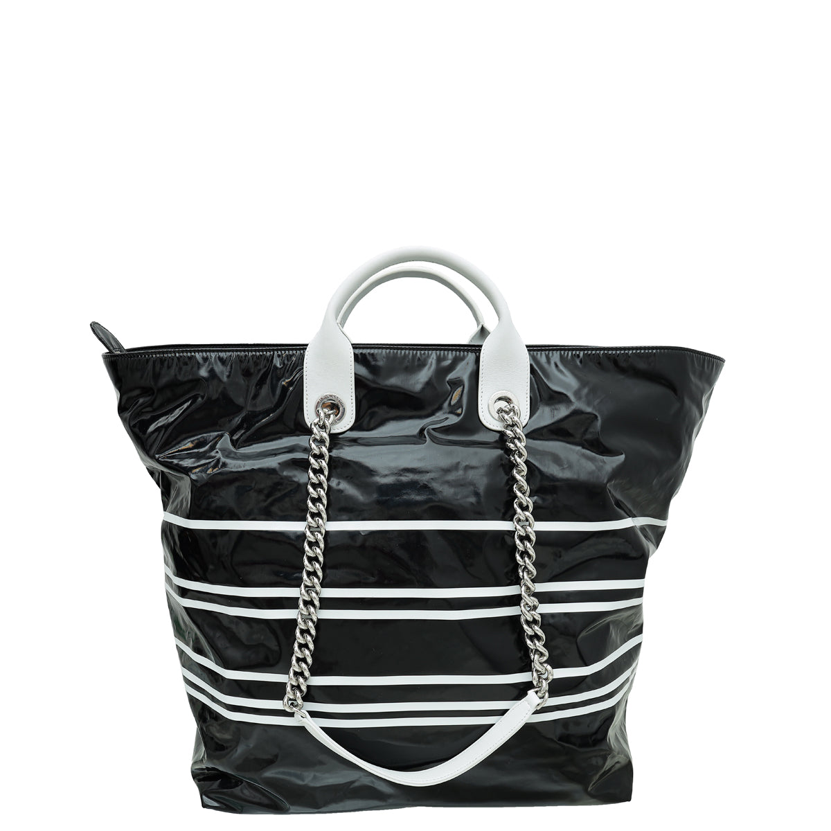 Chanel Bicolor CC Vinyl La Pausa Bay Large Shopping Bag-Chanel-THE CLOSET