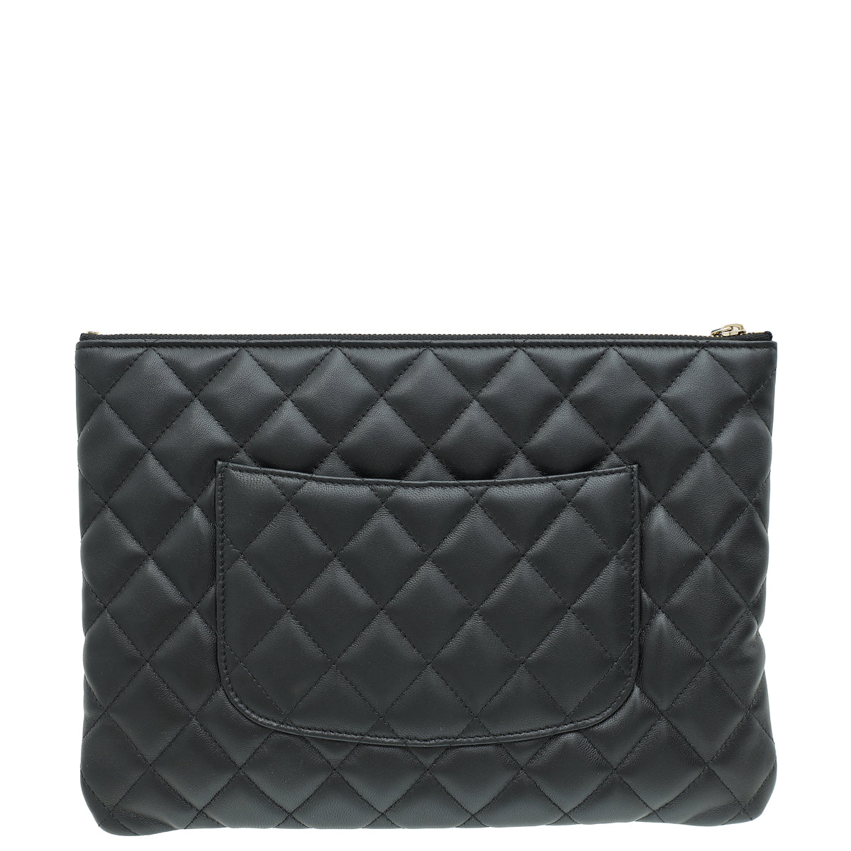 Chanel Black CC Quilted Zip Pouch-Chanel-THE CLOSET