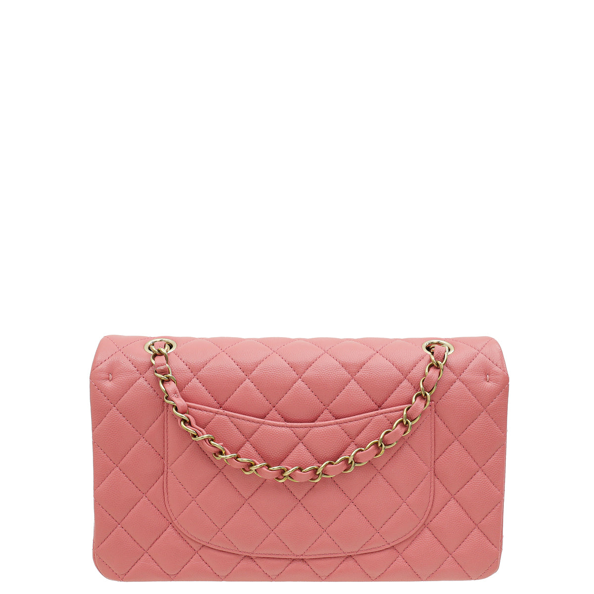 Chanel Rose Pink Classic Double Flap Medium Bag