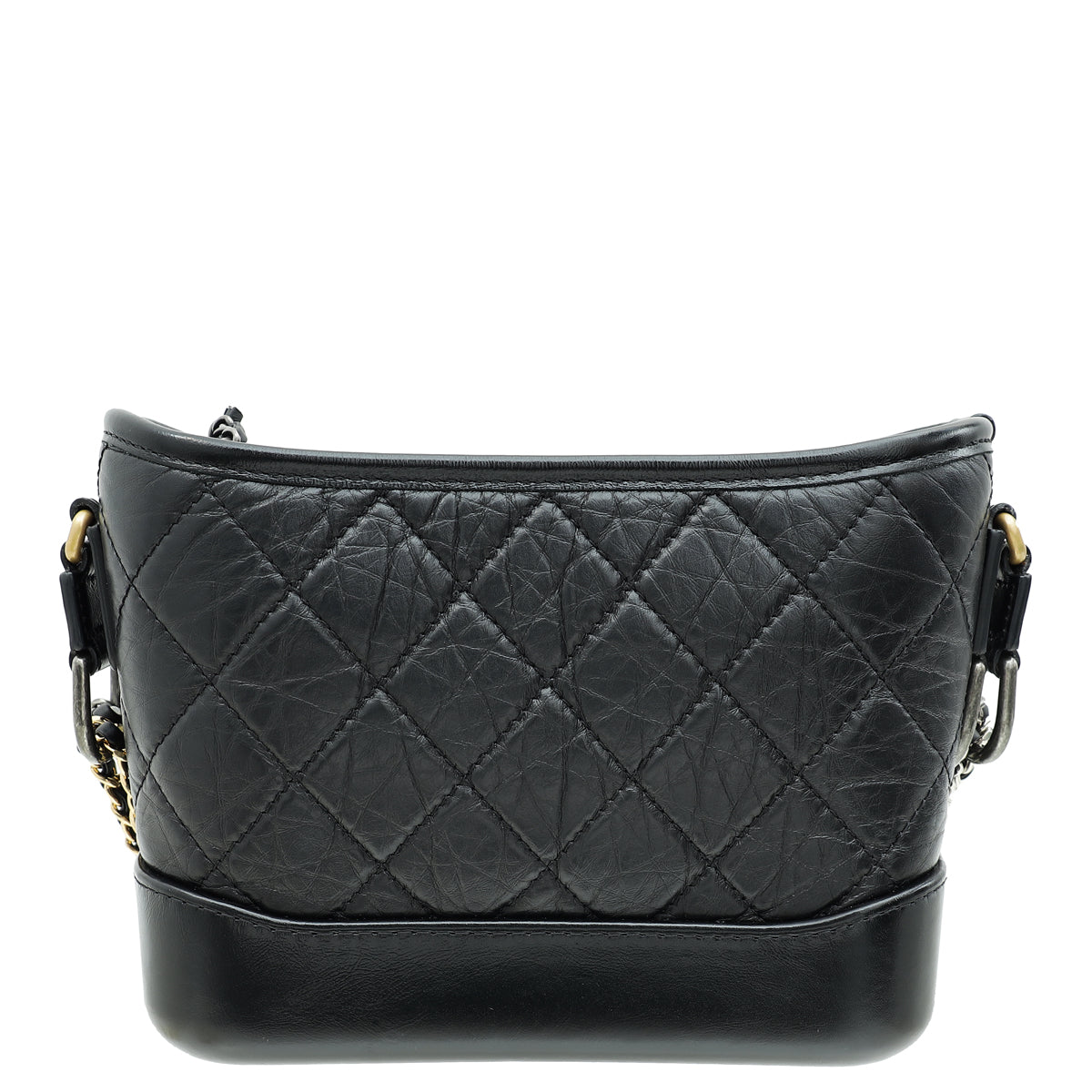 Chanel Black Aged Gabrielle Hobo Small Bag