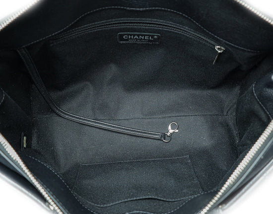 Chanel Black CC Shopping Handle Large Bag