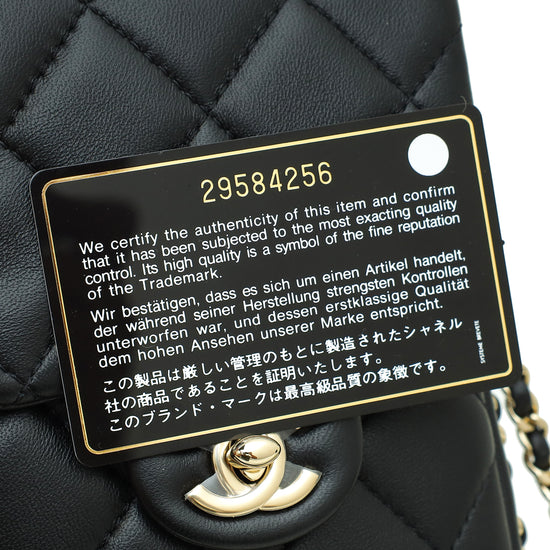 Chanel Black My Precious Pearls Phone Case Flap Bag