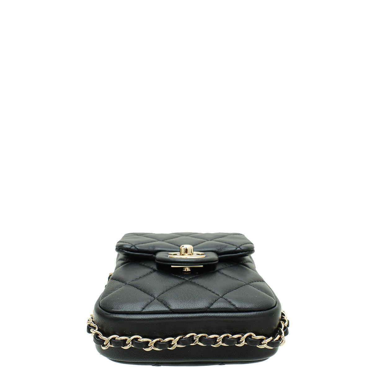 Chanel Black My Precious Pearls Phone Case Flap Bag