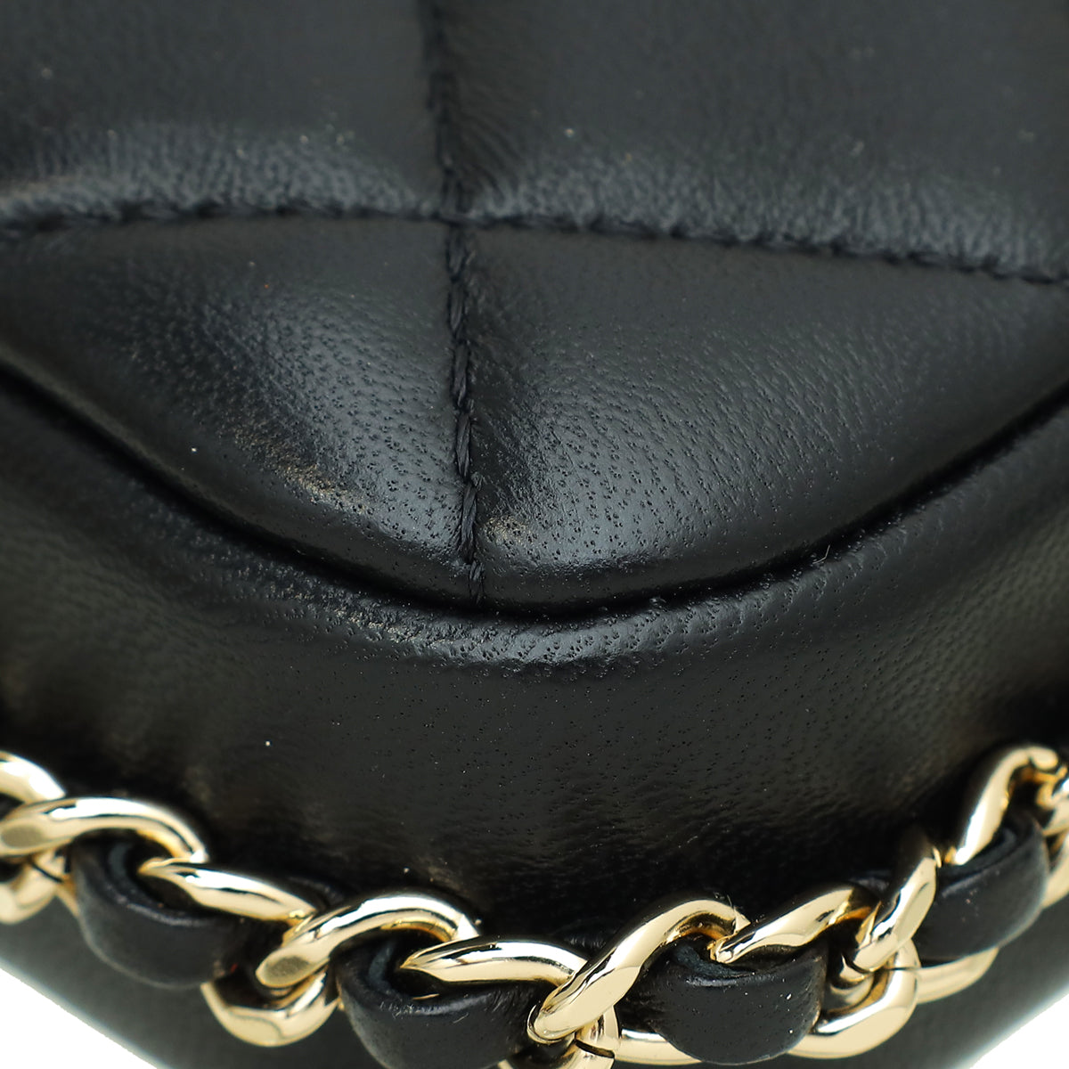 Chanel Black My Precious Pearls Phone Case Flap Bag
