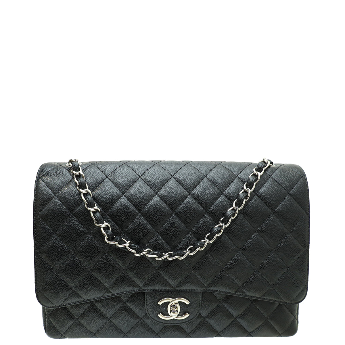 Chanel Black Classic Double Flap Maxi Bag-Chanel-THE CLOSET