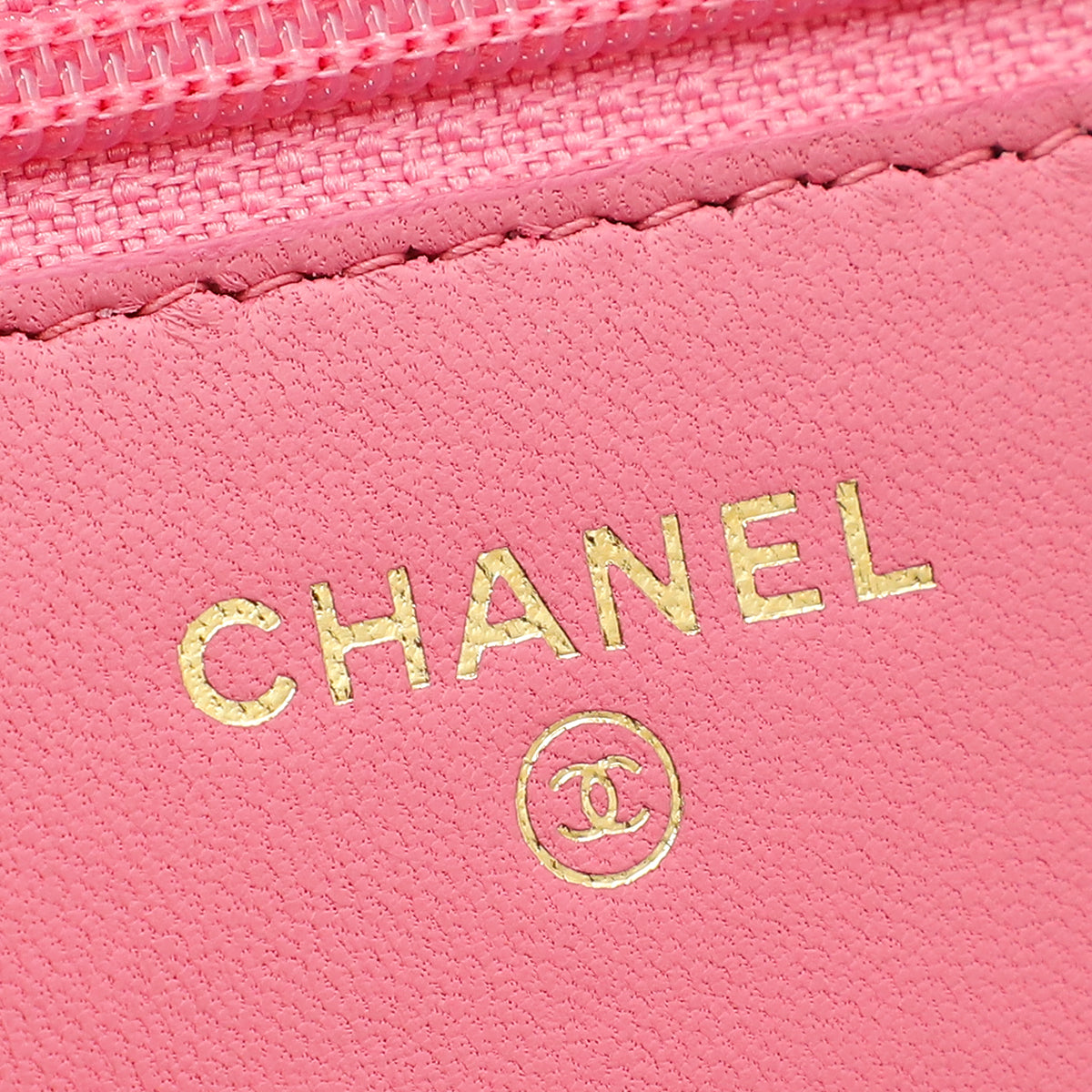 Chanel Pink Python Boy Wallet on Chain