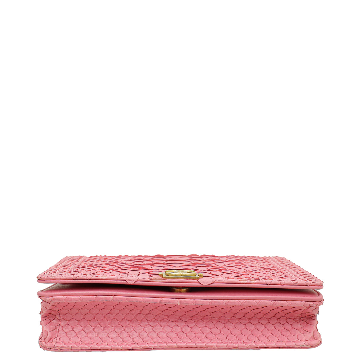Chanel Pink Python Boy Wallet on Chain – THE CLOSET