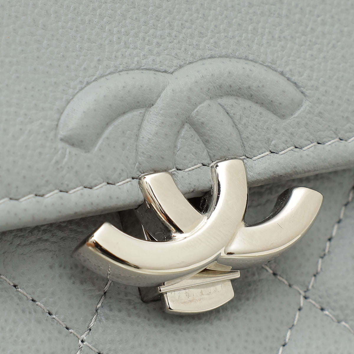 Chanel Grey CC Box Horizontal Chain Bag