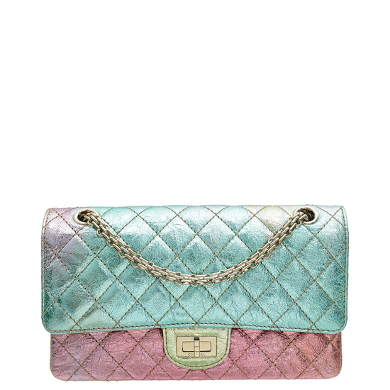 Chanel  Multicolor 2.55 Reissue Metallic Goatskin Double Flap 225 Bag