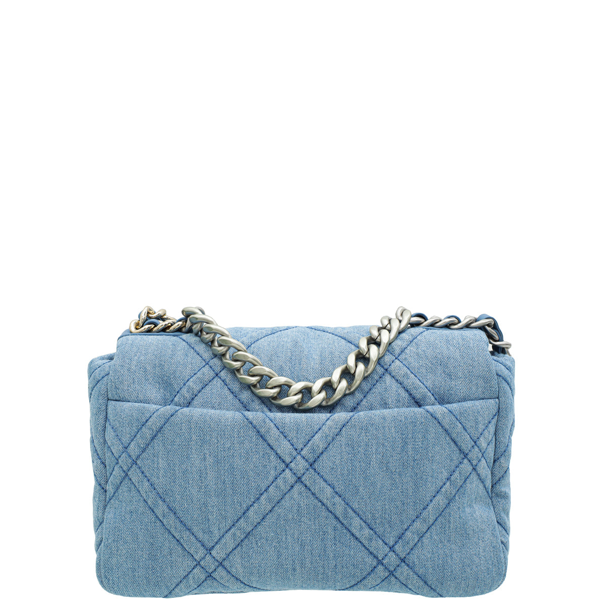 Chanel Blue CC Denim 19 Small Bag-Chanel-THE CLOSET