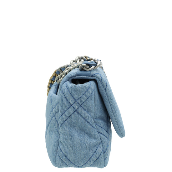 Chanel Blue CC Denim 19 Small Bag