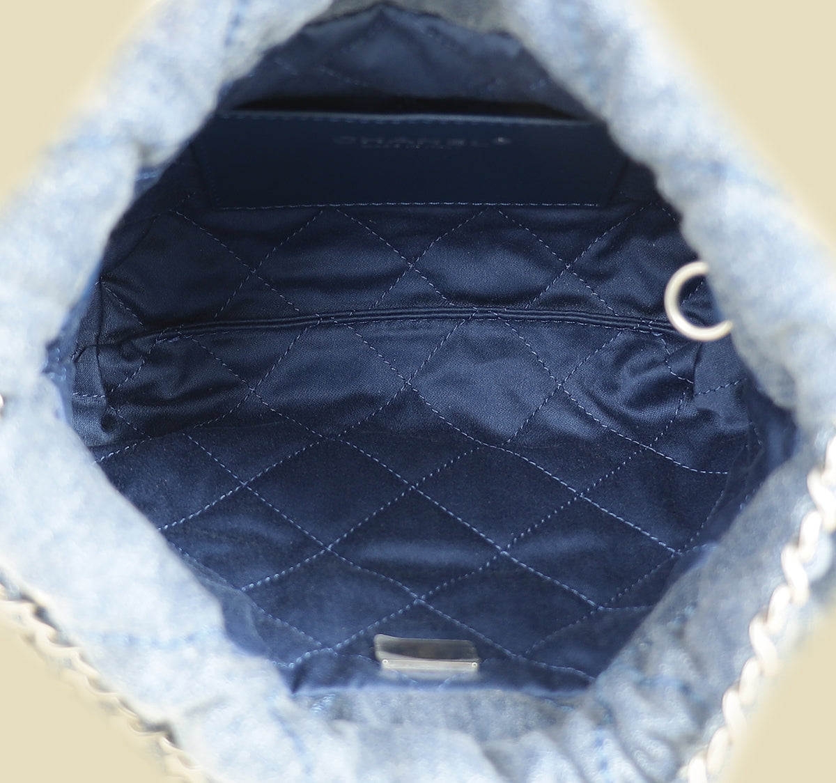 Chanel Blue CC 22 Denim Embellished Mini Bag