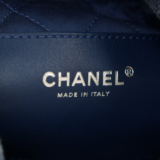 Chanel Blue CC 22 Denim Embellished Mini Bag