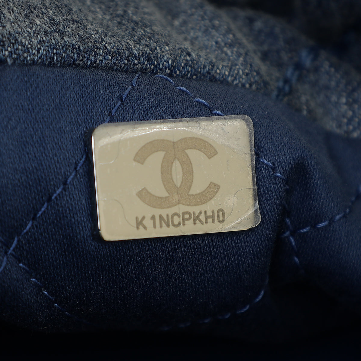 Chanel Blue CC 22 Denim Embellished Mini Bag