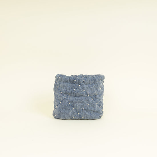 Chanel Blue CC 22 Denim Embellished Mini Bag