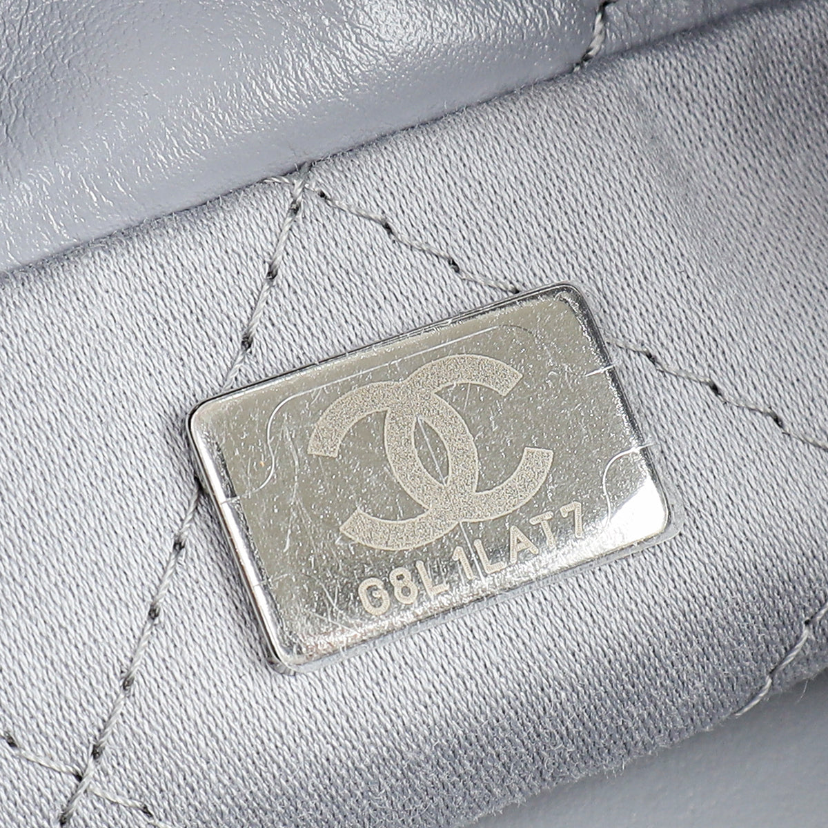 Chanel Grey CC 22 Mini Shiny Bag