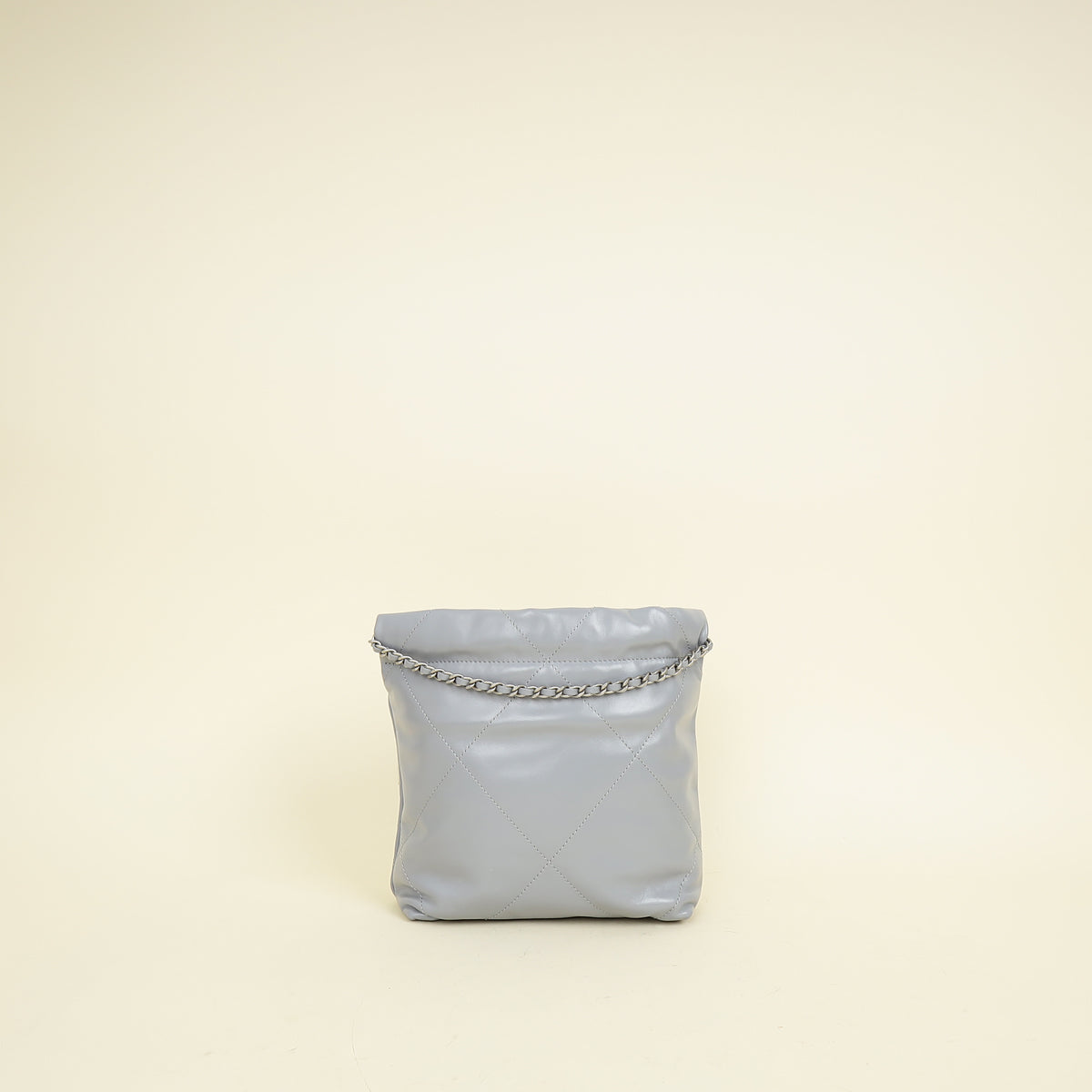 Chanel Grey CC 22 Mini Shiny Bag