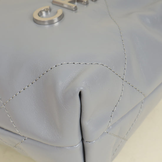 Chanel Grey CC 22 Mini Shiny Bag