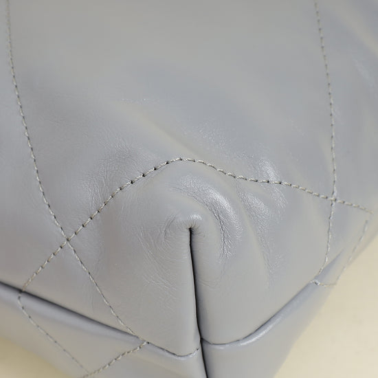 Chanel Grey CC 22 Mini Shiny Bag