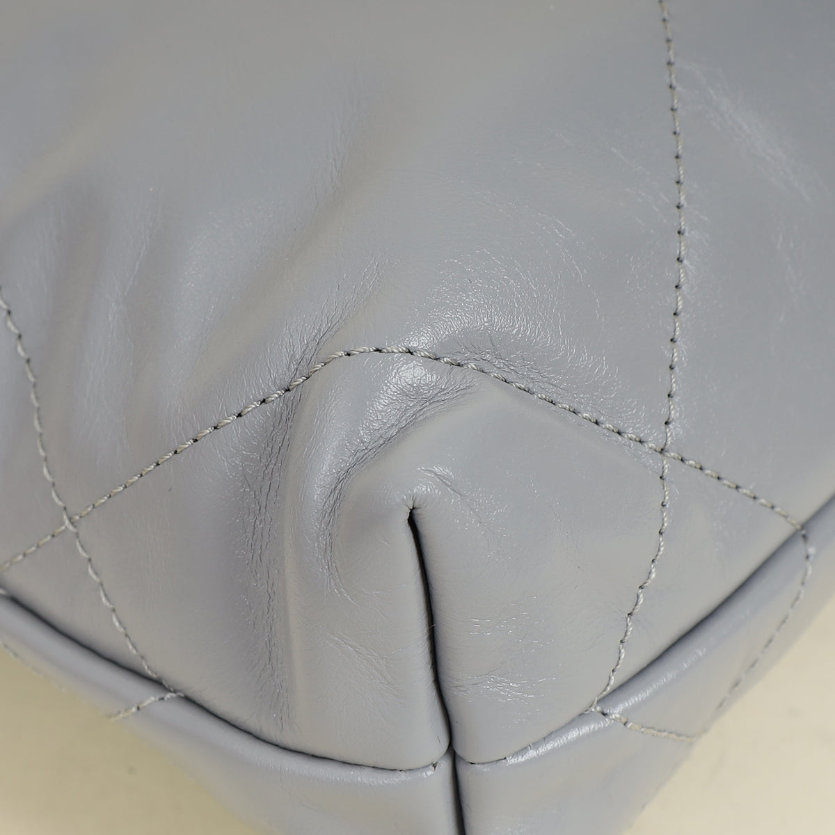 Chanel Grey CC 22 Mini Shiny Bag