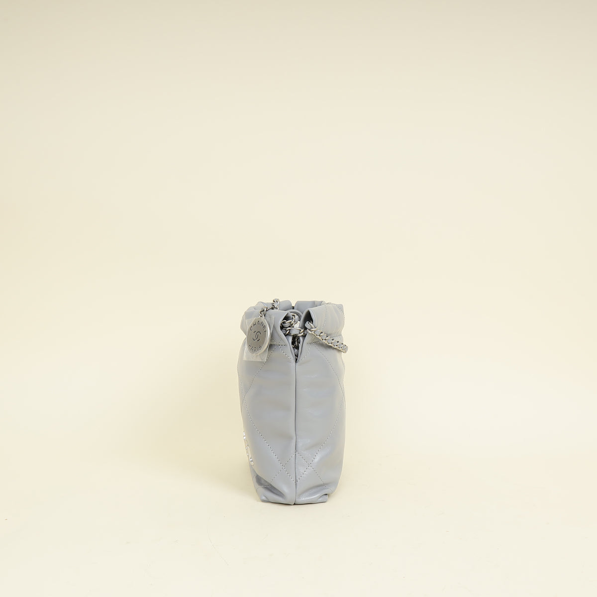 Chanel Grey CC 22 Mini Shiny Bag