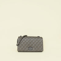 Chanel Etoupe Grey CC City Rock Flap Large Bag