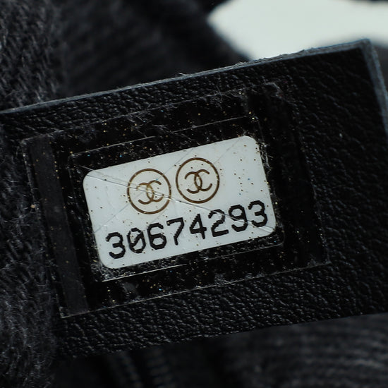 Chanel Black CC Print Denim Square Mini Bag – The Closet