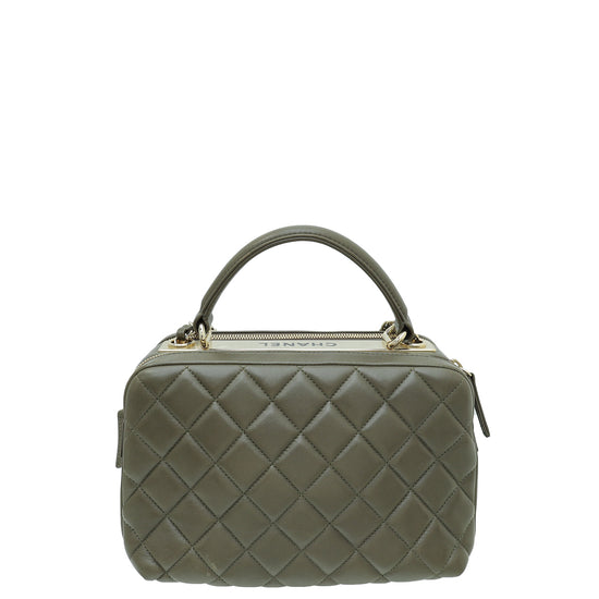 Khaki hot sale chanel bag