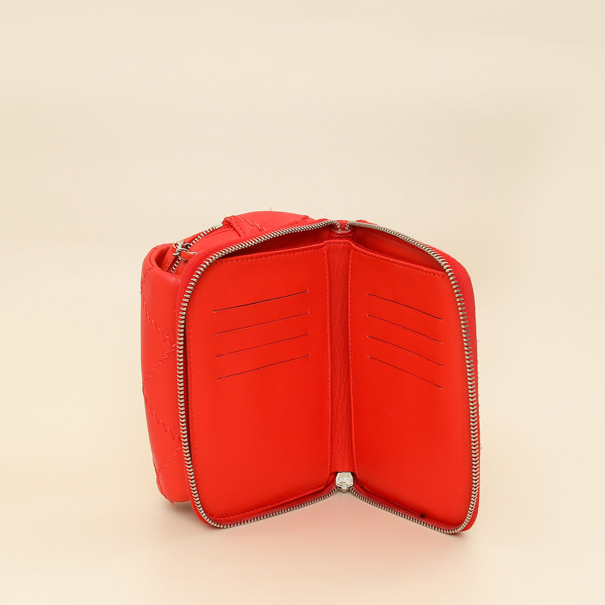 Chanel Red Ultimate Stitch Mini Flap Wallet on Chain-Chanel-THE CLOSET