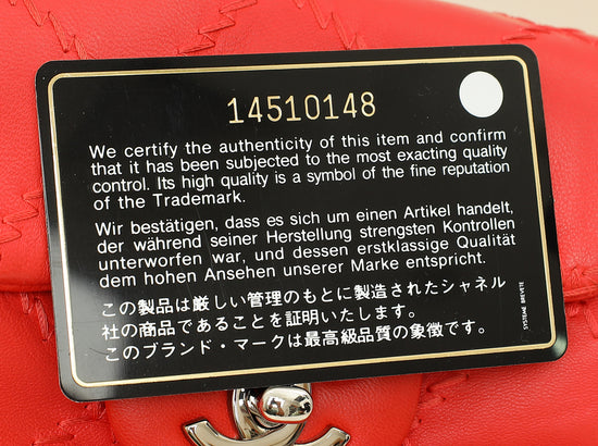 Chanel Red Ultimate Stitch Mini Flap Wallet on Chain-Chanel-THE CLOSET