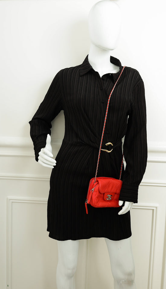 Chanel Red Ultimate Stitch Mini Flap Wallet on Chain-Chanel-THE CLOSET