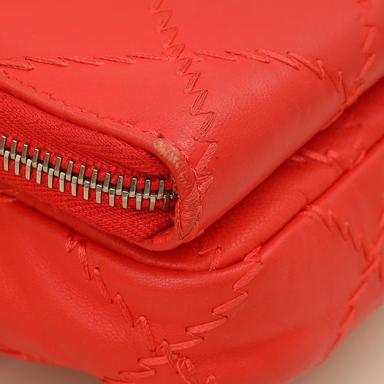 Chanel Red Ultimate Stitch Mini Flap Wallet on Chain-Chanel-THE CLOSET