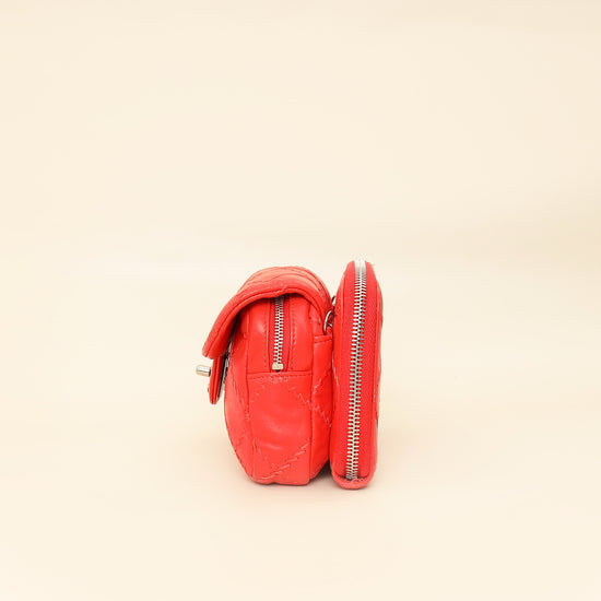 Chanel Red Ultimate Stitch Mini Flap Wallet on Chain-Chanel-THE CLOSET