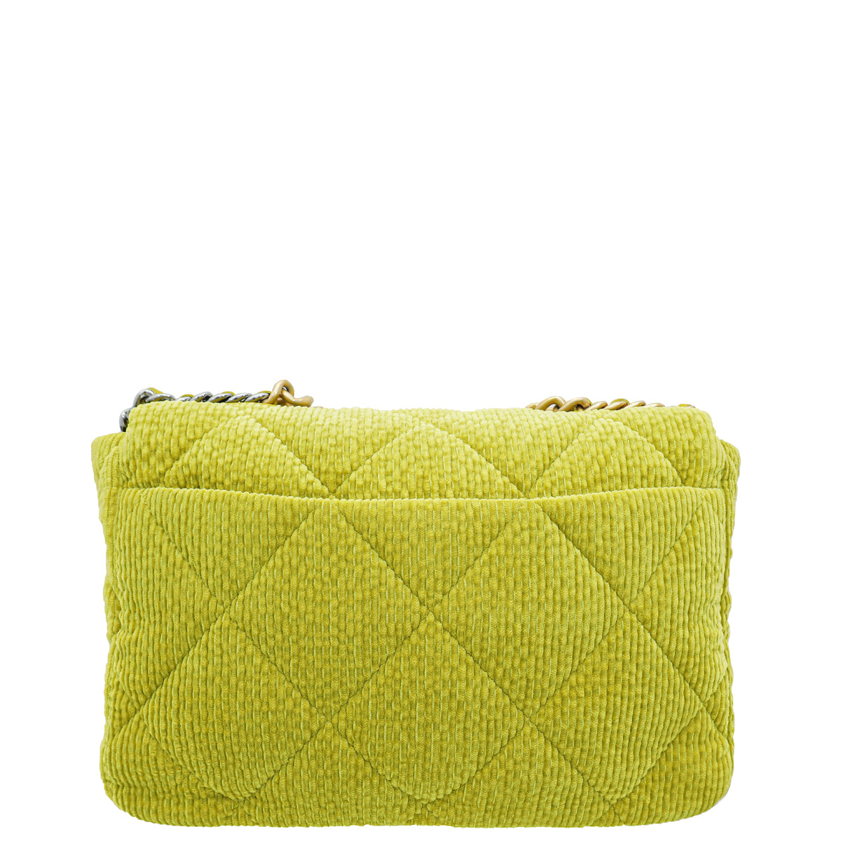 Chanel Kiwi 19 Corduroy Quilted Maxi Flap Bag-Chanel-THE CLOSET