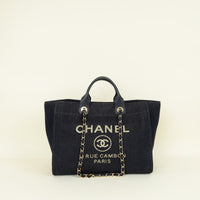 Chanel Bicolor Deauville Shopping Tote Bag