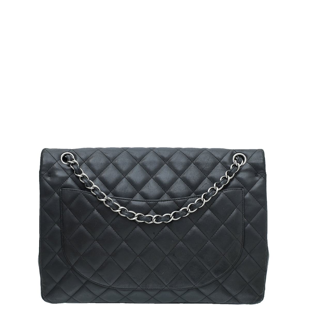 Chanel Black CC Classic Double Flap Maxi Bag-Chanel-THE CLOSET