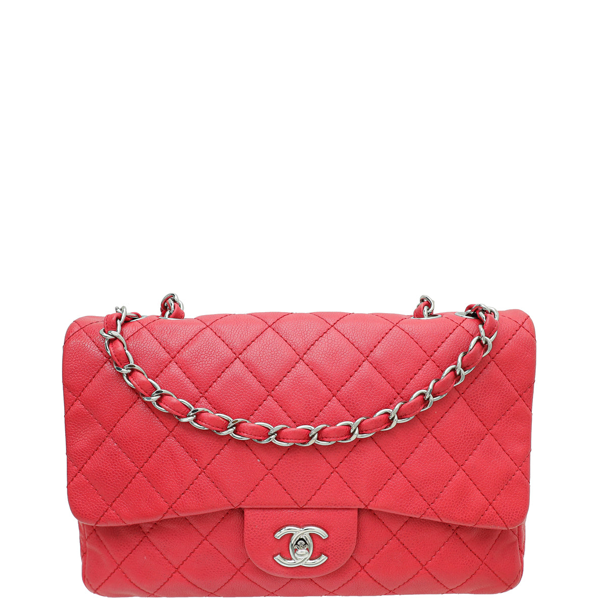 Chanel Red CC Flap Bag-Chanel-THE CLOSET
