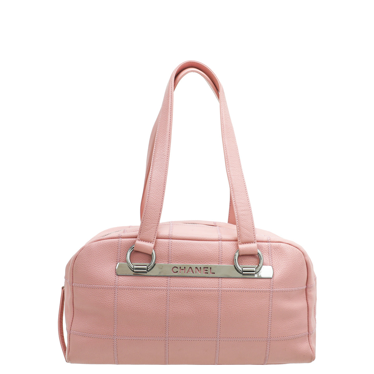Chanel Pink Lax Bowler Bag-Chanel-THE CLOSET