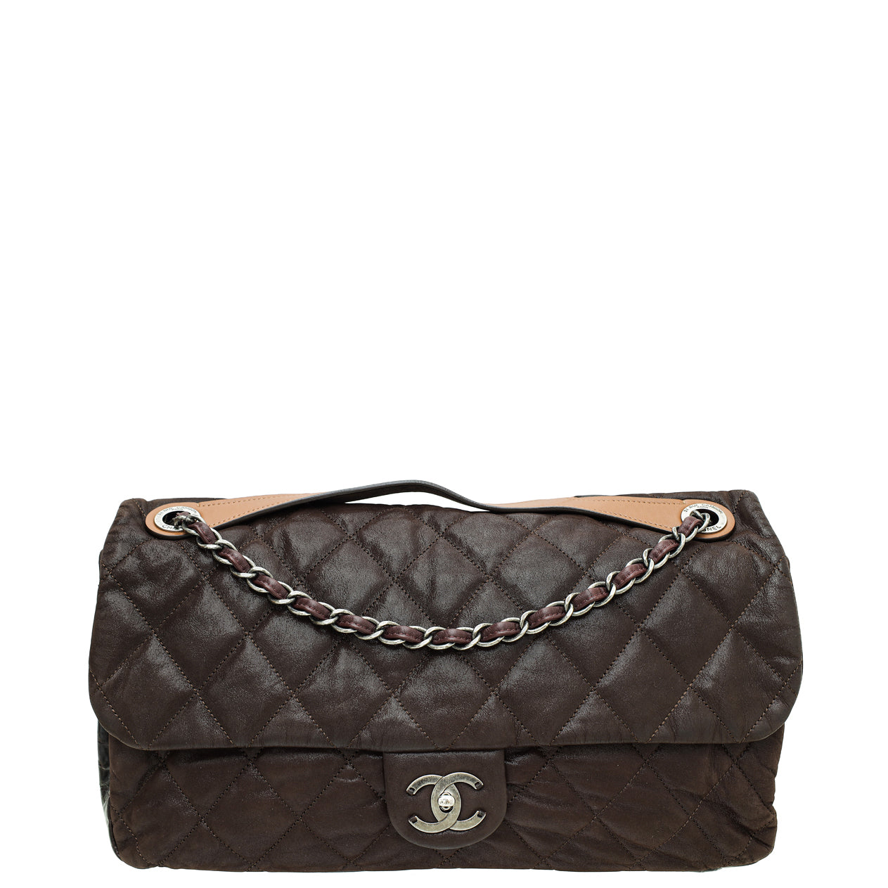 Chanel Dark Brown "In the Mix" Flap Large Bag