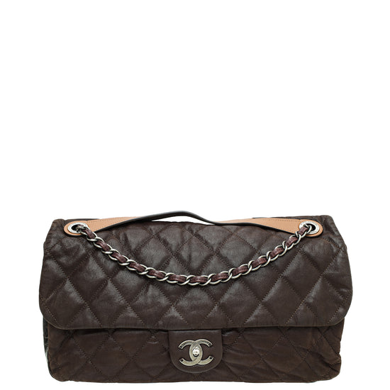 Chanel Iridescent Calfskin Quilted In The Mix Tote Navy – Beccas Bags