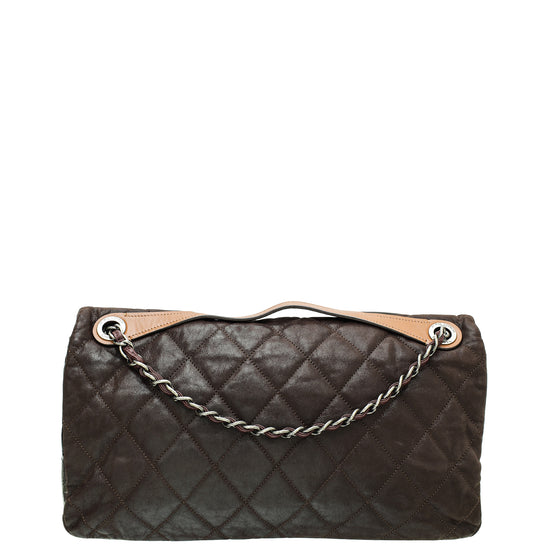 Chanel Dark Brown "In the Mix" Flap Large Bag