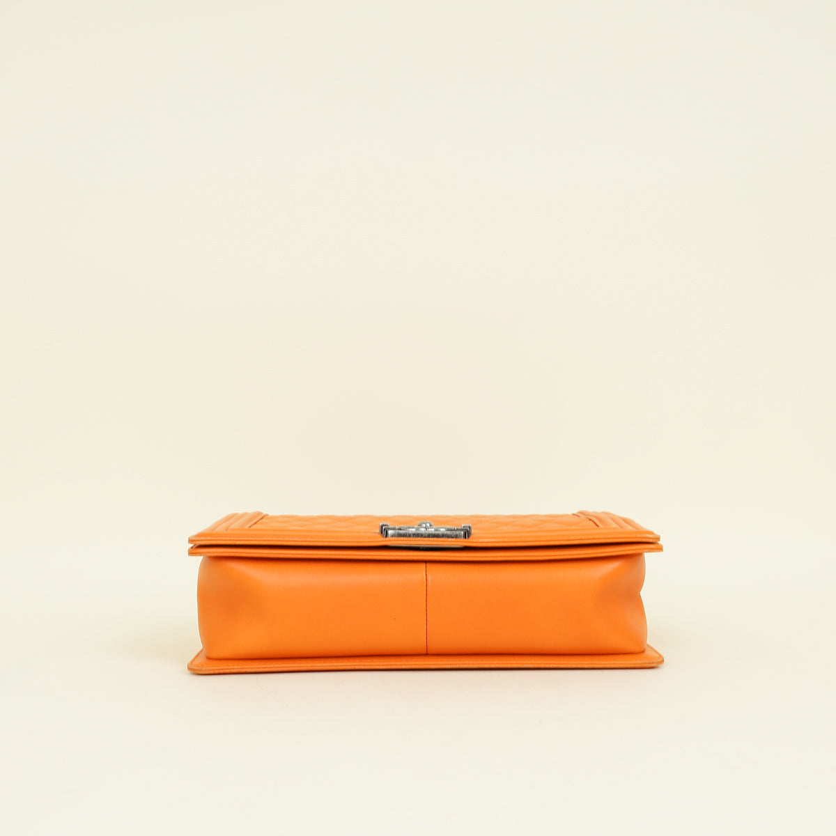 Chanel Orange Le Boy Large Flap Bag