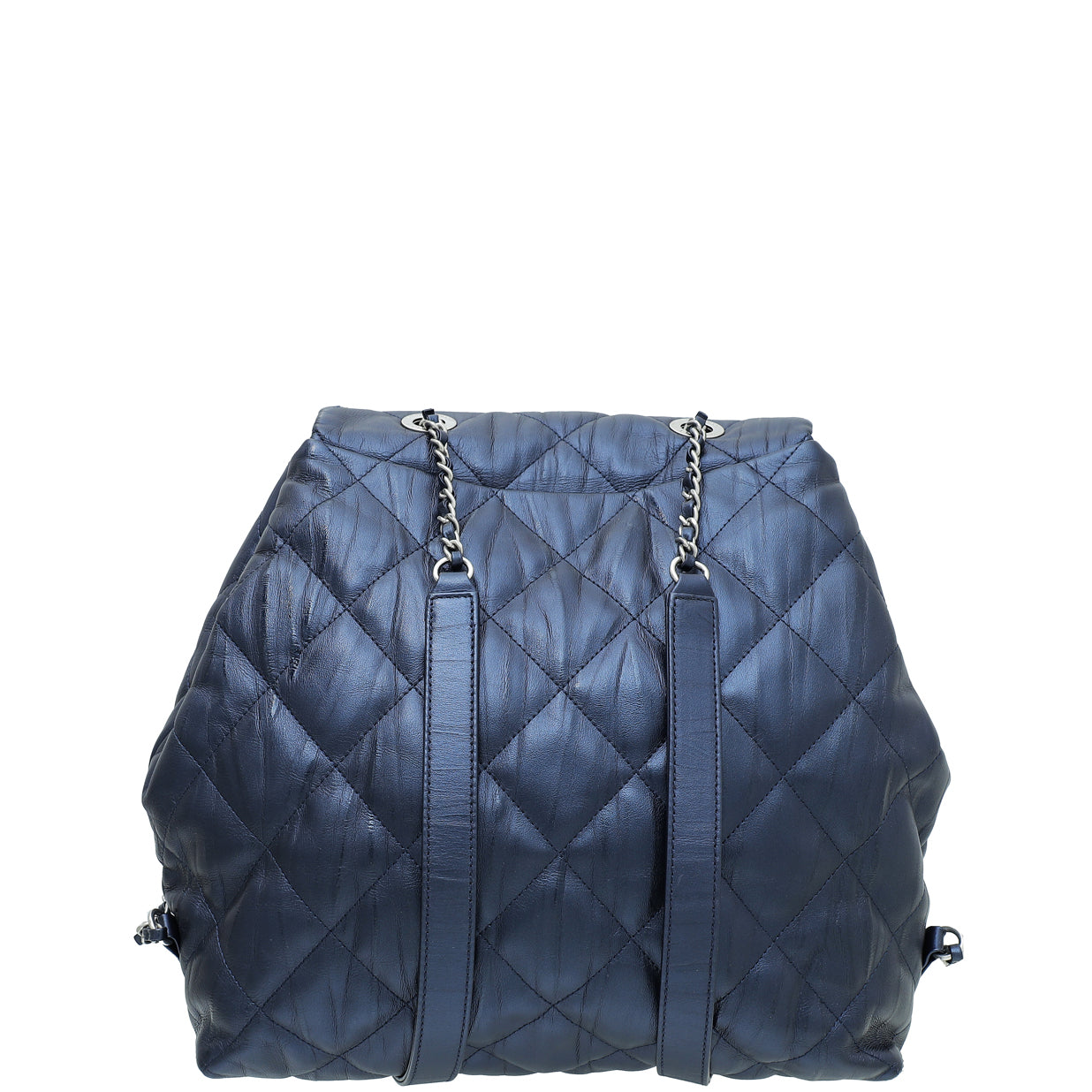 Chanel Blue CC Iridescent Quilted Backpack Bag-Chanel-THE CLOSET