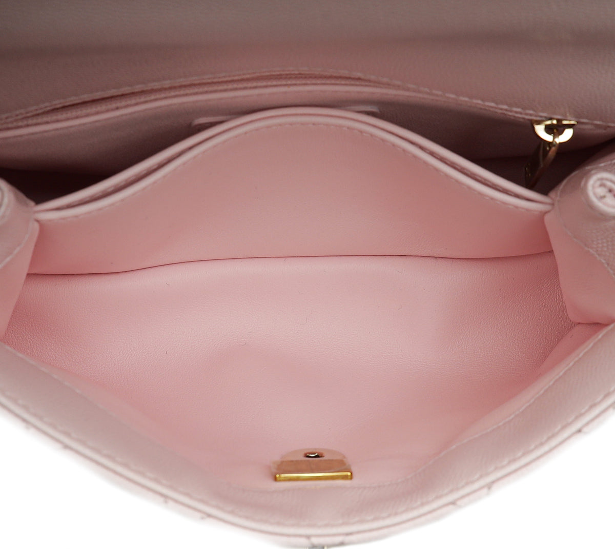 Chanel Light Pink Coco Handle Small Bag