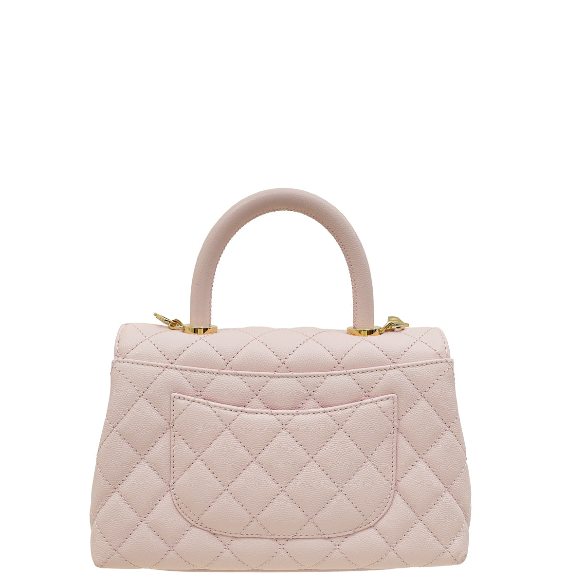 Chanel Light Pink Coco Handle Small Bag