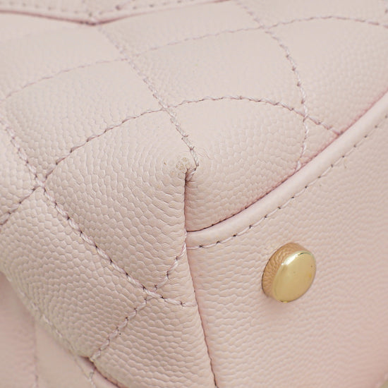 Chanel Light Pink Coco Handle Small Bag